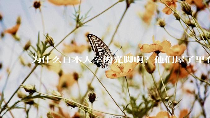 为什么日本人室内光脚啊？他们屋子里有这么干净吗？